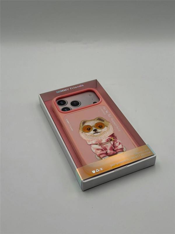 Nimmy Friends Nimmy Glass Cool Dog Case with MagSafe for iPhone 17 Pro Max 6.9" Pink - N-YJ-IP17-PRO-MAX-031