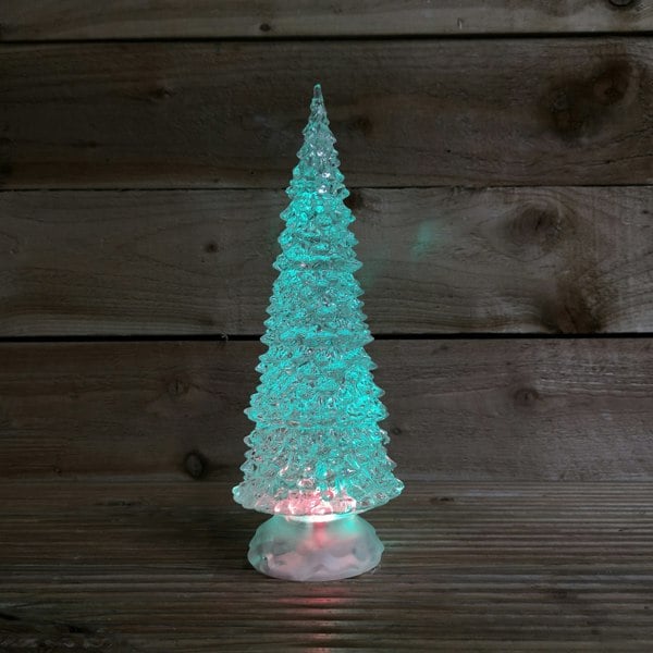 Samuel Alexander 30cm Dual Power Water Spinner Christmas Tree with Timer & Colour Changing LED's