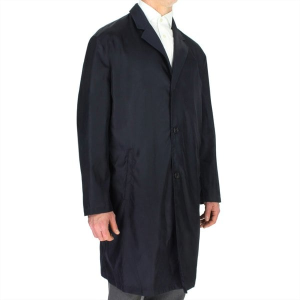 Dunhill luxurious mac in a dark midnight blue