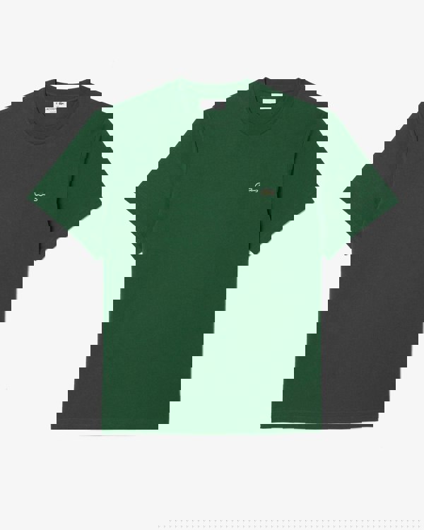 Lacoste Mens Classic Fit Cotton Jersey T-Shirt - Green 132