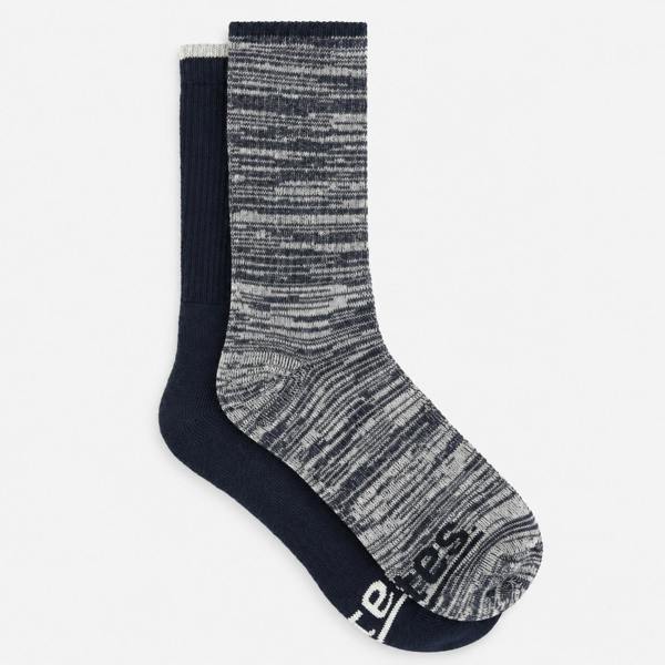 Totes TERRY SOCK WITH ARCH SUPPORT TWIN PACK Socks   in  Multicoloured