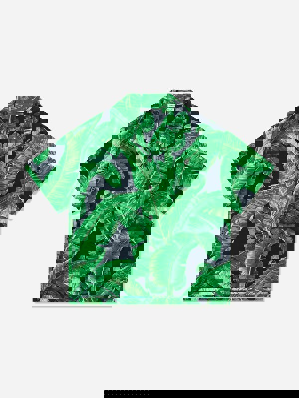 Dolce & Gabbana Kids Dolce & Gabbana Boys Banana Leaf Shirt in Green