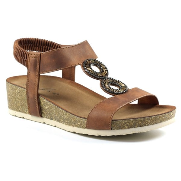 Lunar Womens/Ladies Barwell Sandals - Tan