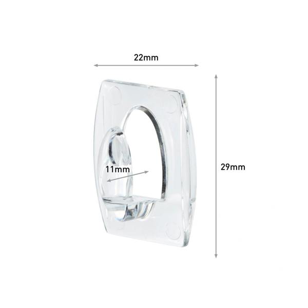 Command Clear Mini Hooks - Multi Colour - 