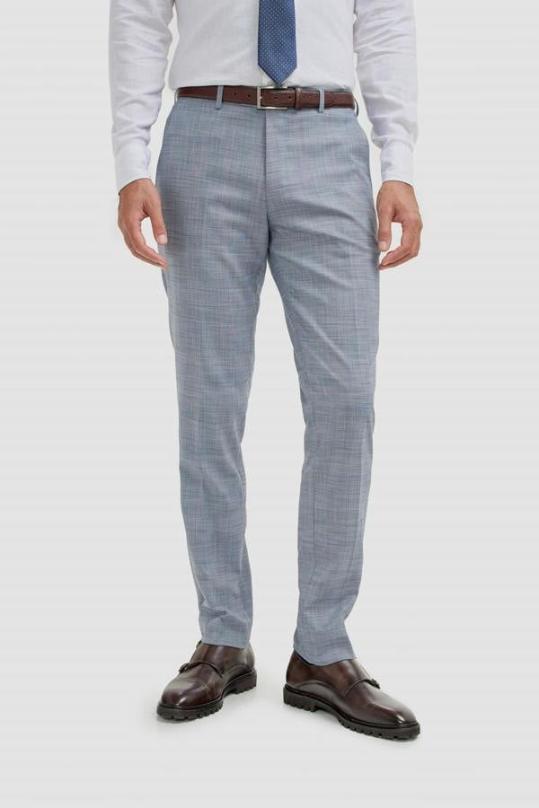 House of Cavani Camden - Men's Blue Check Trousers