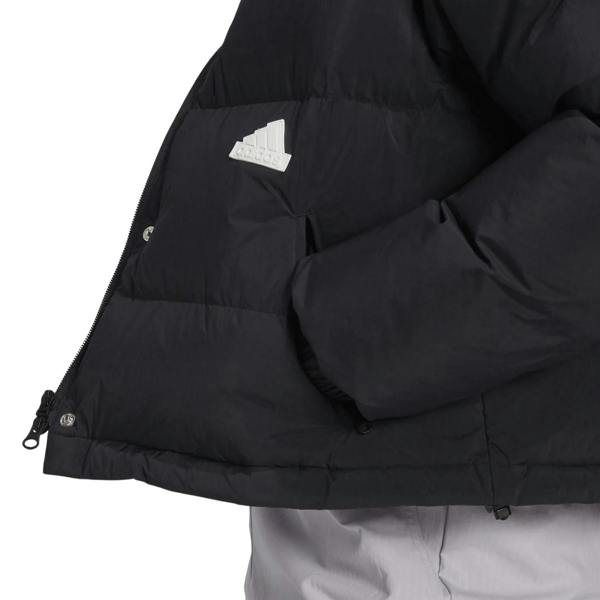 Adidas Womens/Ladies High-Neck Relaxed Fit Puffer Jacket - Black - 