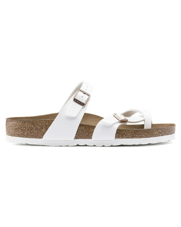 Birkenstock Mayari Birko Flor Womens Sandals - White - CHO - Designer Womens Sandals