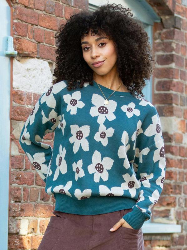 Kite Womens Organic Paper Petals Piddletrenthide Knit Jumper