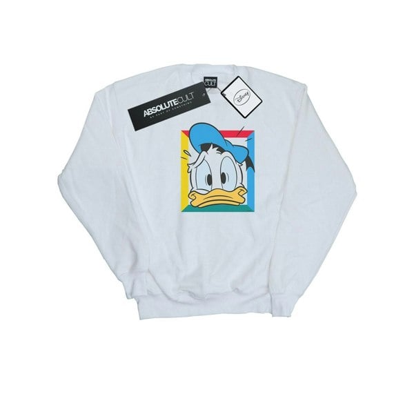 Disney Boys Donald Duck Panicked Sweatshirt - White