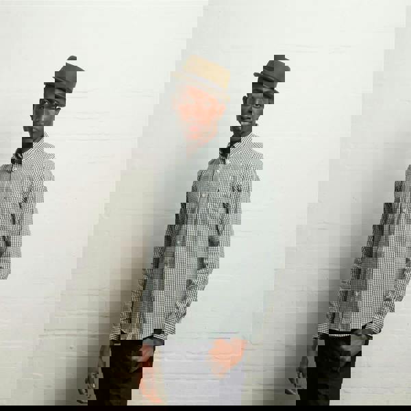 Gabicci V55GW01 Mens Fraser Long Sleeve Woven Check Shirt Gabicci Vintage - IVY