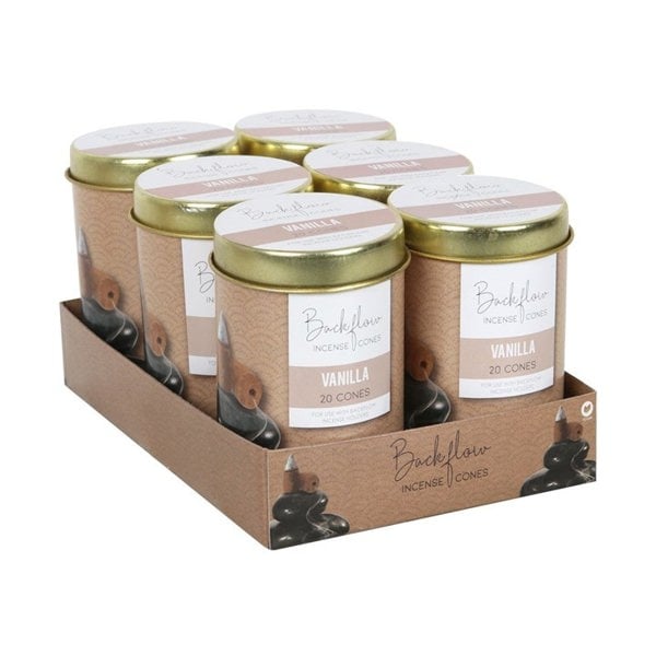 Serano 6 Tins of  Elements Vanilla Jumbo Backflow Cones