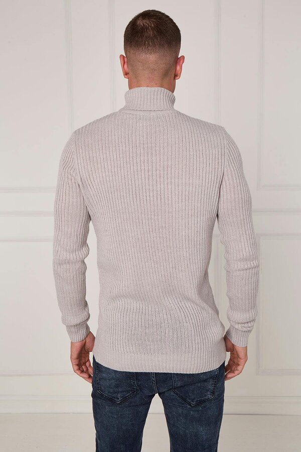 Men’s Ribbed Turtleneck Jumper