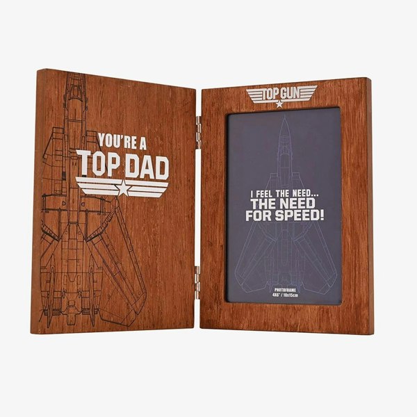 T. H. Baker Top Gun Top Dad Wooden 4x6 Inch Photo Frame PM321