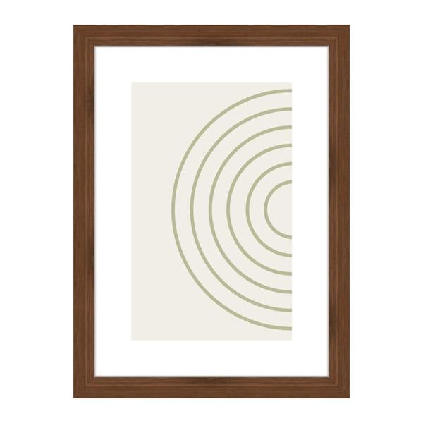 Nielsen accent by nielsen Velino Walnut Picture Frame with Glass Front and Abstract Poster Print