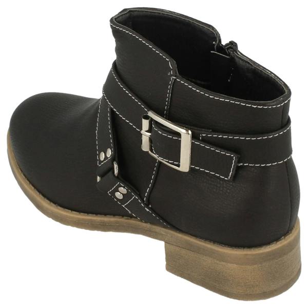 Spot On Girls Spot On Buckle Strap Ankle Boots