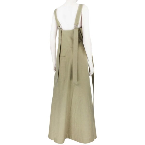 Raey long day dress in a luxurious black twill cotton