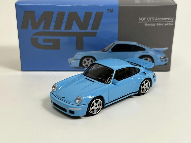 Mini GT RUF CTR Anniversary Bayrisch Himmelblau LHD 1:64 Scale MGT00562L