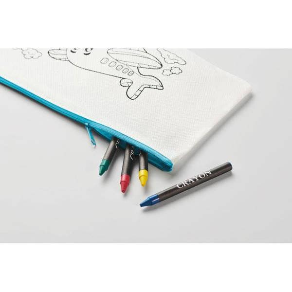MidOcean Cray Pencil Case Set - Baby Blue - 