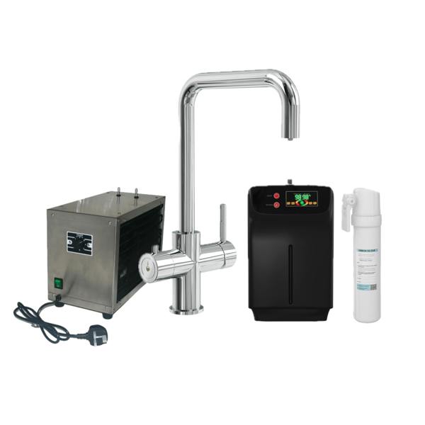 Boha Square 4-in-1 Boiling Water Tap + Chiller - Chrome