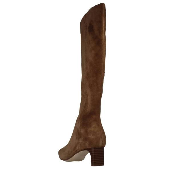Clarks Ladies Clarks Thin Block Heeled Knee High Boots Edina Tall