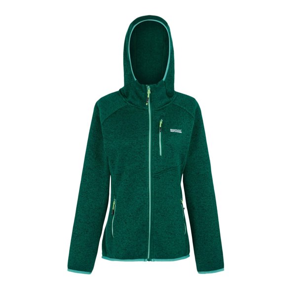 Regatta Women's Newhill Marl Hooded Fleece Jacket - Rainforest