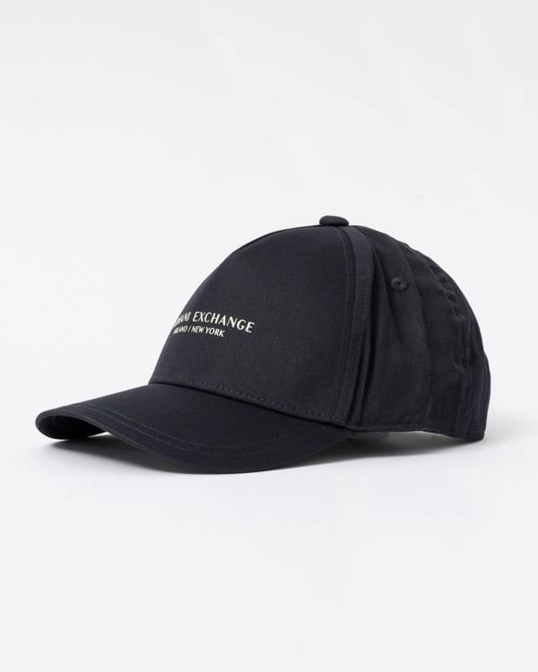 Armani Exchange Milano/New York Logo Baseball Cap - Deep Navy UB101