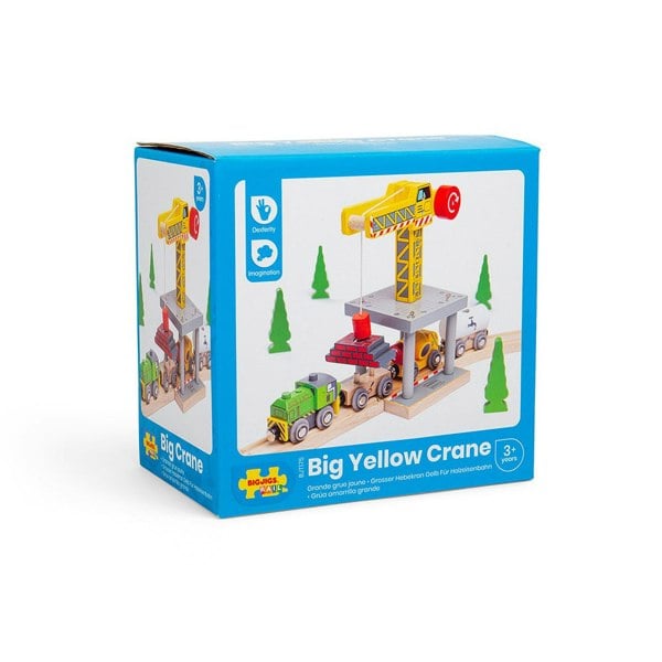 Bigjigs Rail Big Yellow Crane