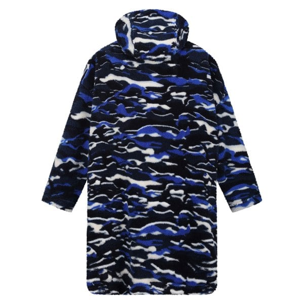 Regatta Childrens/Kids Cosy Camo Poncho - Strong Blue