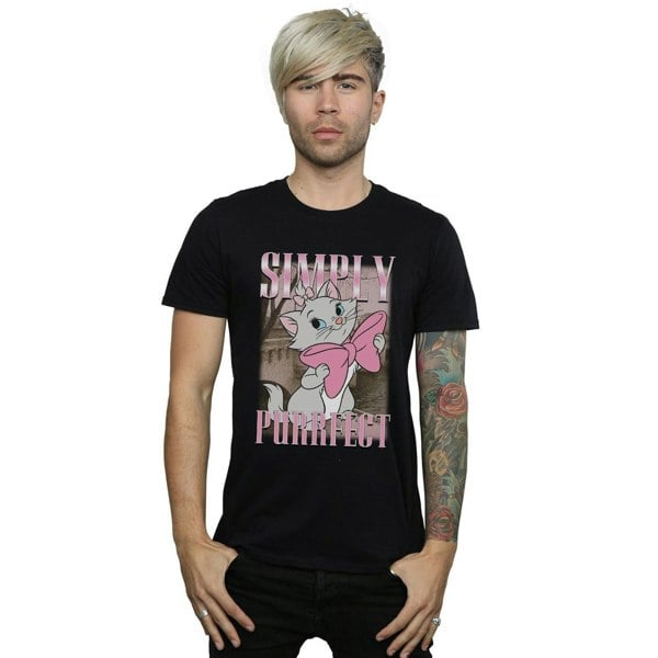 Disney Mens Aristocats Marie Simply Purrfect Homage T-Shirt - Black