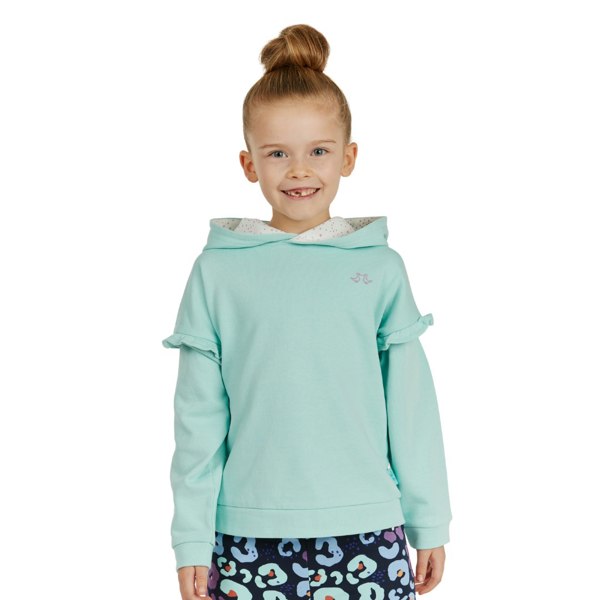 Luca and Rosa Light Blue Pull On Girls Hoodie