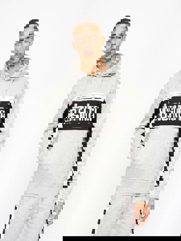 Crosshatch Silomane Hoodie Grey Marl