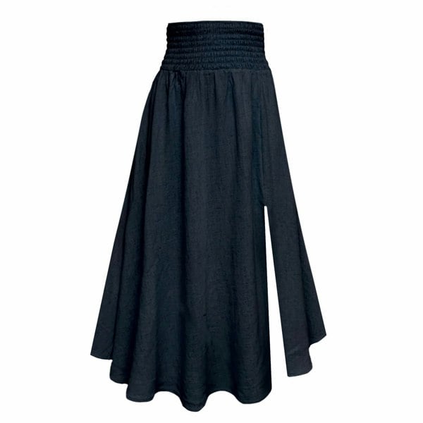 Frock Tales Sicily Midaxi Skirt With Split in Navy