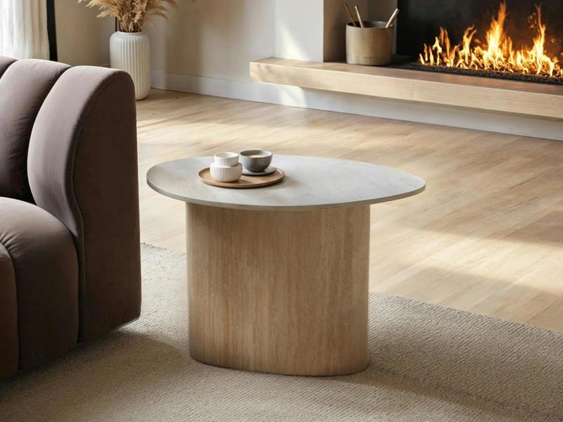 Elin Sintered Stone Effect Side Table