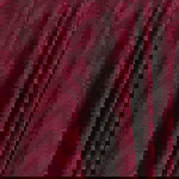 Alaia circular skater skirt in claret velvet with chevron patterning