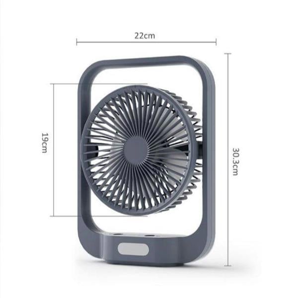 Leaper 2-in-1 Hanging and Standing Fan with Light