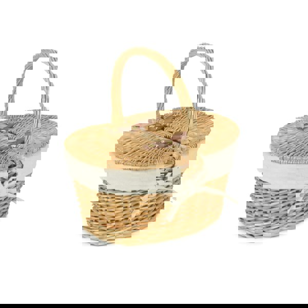 Wicker Picnic Baket with Lining