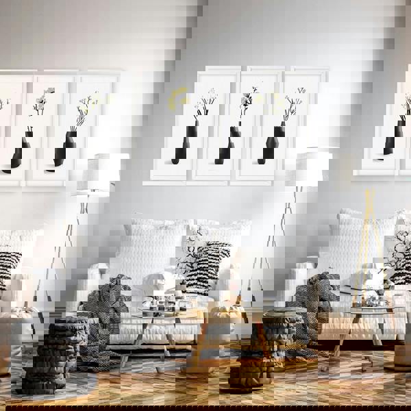 Big Paintings For Living Room | Set of 3 Botanical Wall art Prints