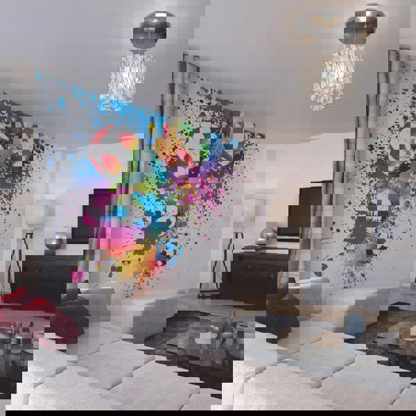 Origin Murals Football Splash Wall Mural - Multi