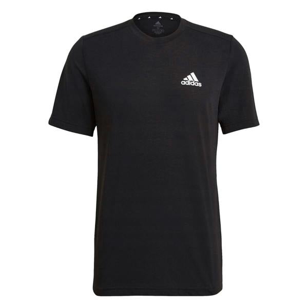 Adidas Mens Designed To Move Feelready Aeroready Sport T-Shirt - Black - 