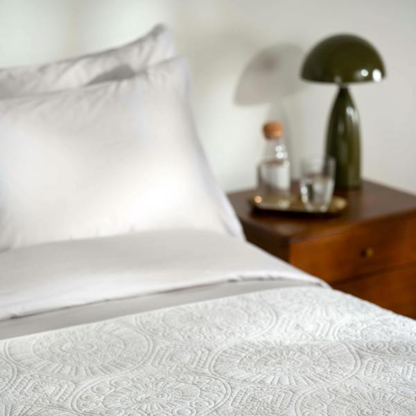 Soak&Sleep Light Grey 600 Thread Count Egyptian Cotton 40cm Deep Fitted Sheets