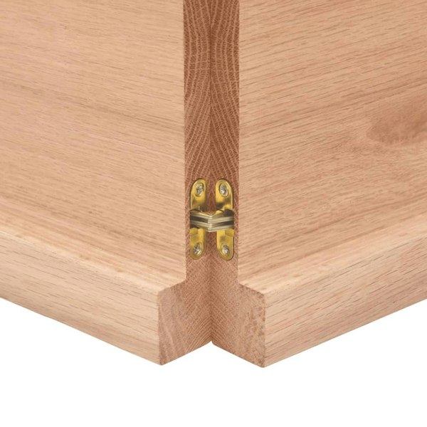 Berkfield Table Top Light Brown 120x60x4 cm Treated Solid Wood Oak