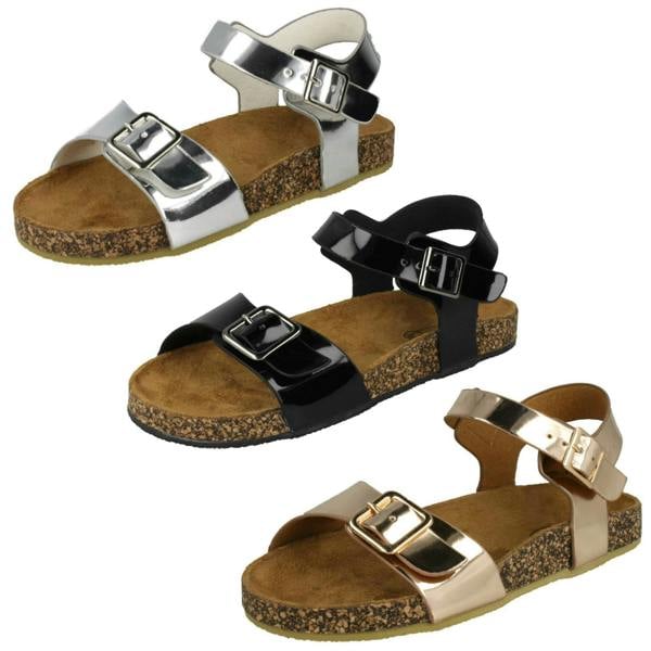 Spot On Girls Spot On Flat Buckle Strap Sandals
