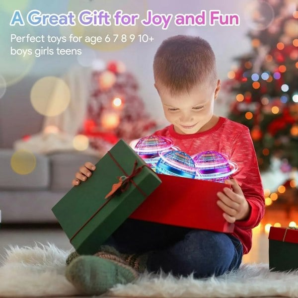 Dragodirect Mini Drone Flying Orb LED Hover Ball Toy for Fun Fidgeting