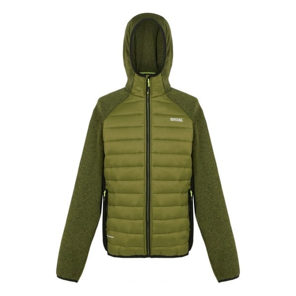 Regatta Men's Newhill Quilted Hybrid Jacket - Nephrite Green/Black