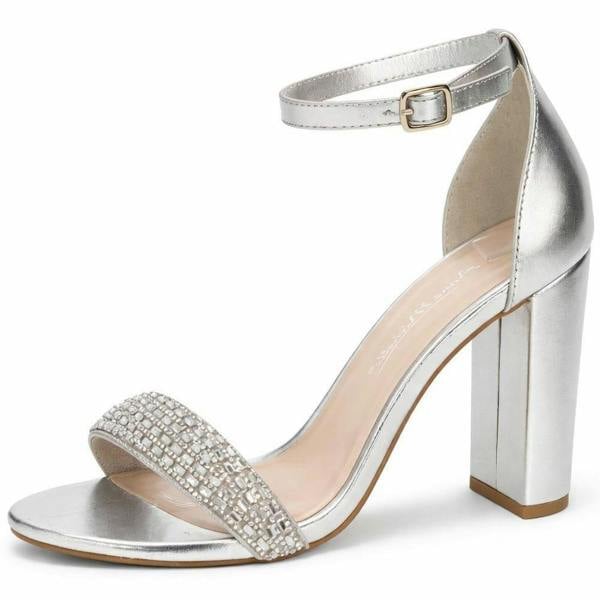 Anne Michelle Ladies Anne Michelle Block High Heel Shoes F12046