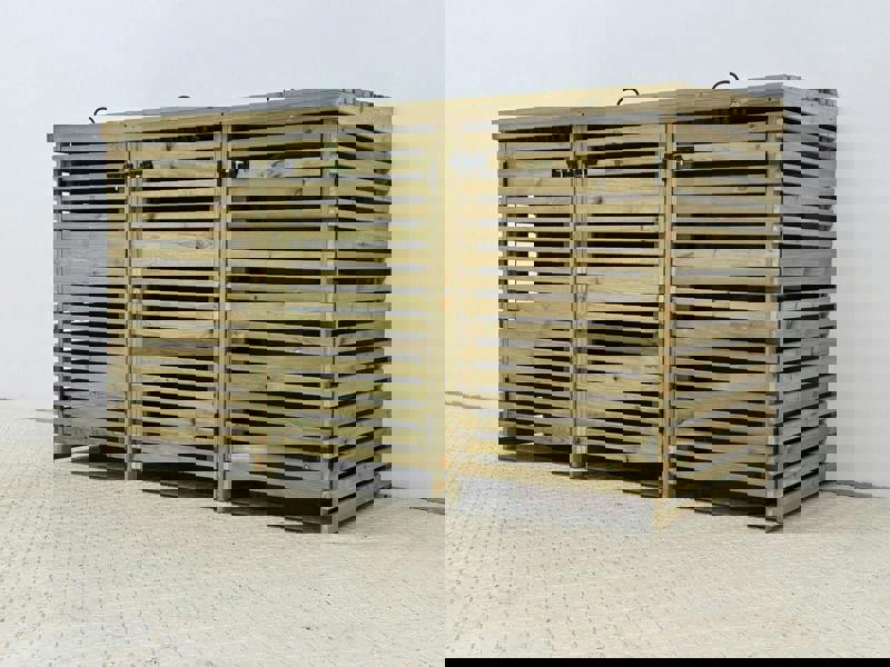 Arbor Garden Solutions Binhaven Slatted Wheelie Bin Storage Unit