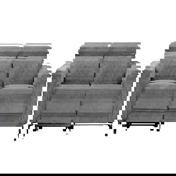 Dorel Home Lund 2‑Seater Electric Recliner Sofa (Grey Corduroy)