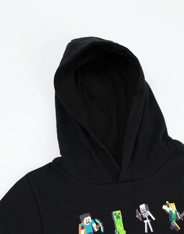 Vanilla Underground Minecraft Boys Black sprites Hoodie