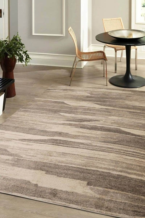 Freya Abstract Rug – Soft Neutral Tones
