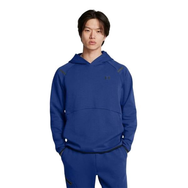 Under Armour Mens Essential Fleece Raglan Hoodie - Blue - 